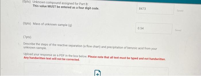  (Opts) Unknown compound assigned for Part B: This value MUST be