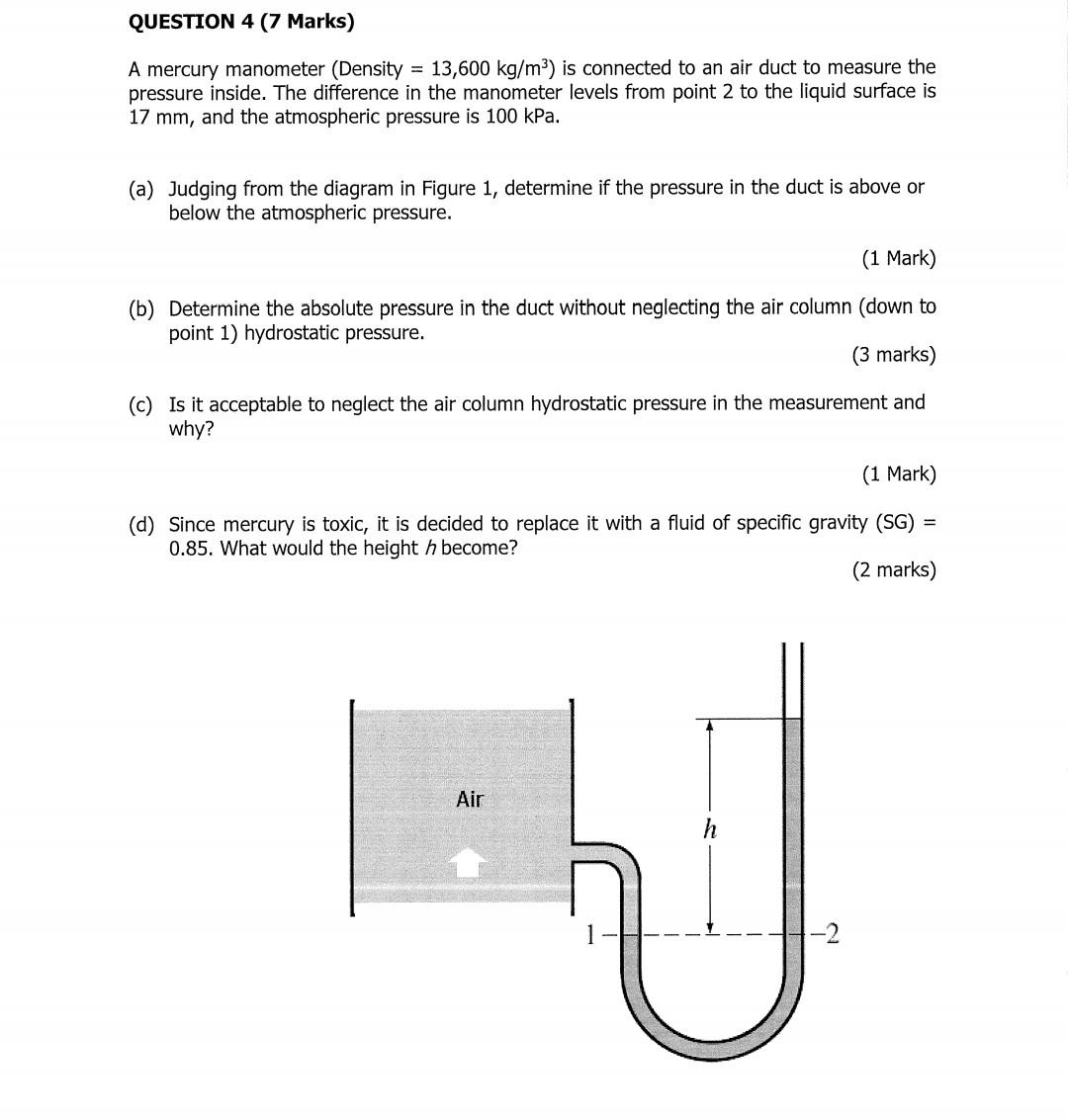 Engineering thermodynamic. Please provide me the answer suitable with the marks