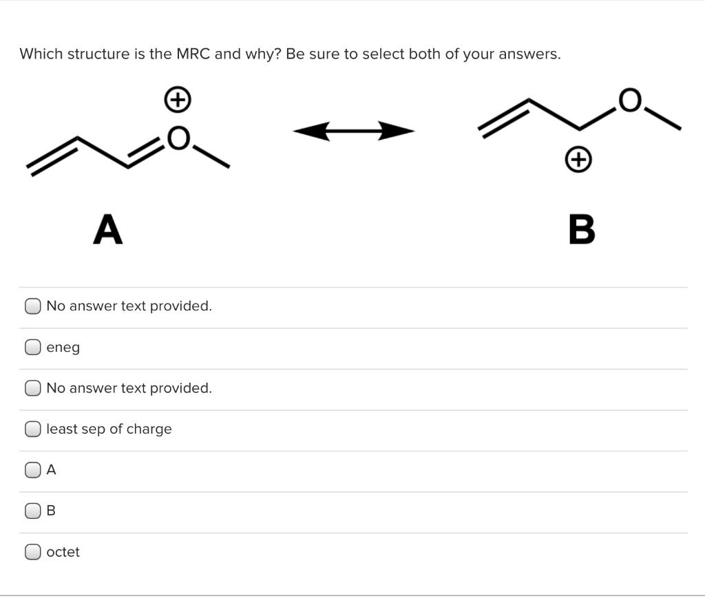 Which structure is the MRC and why? Be sure to select