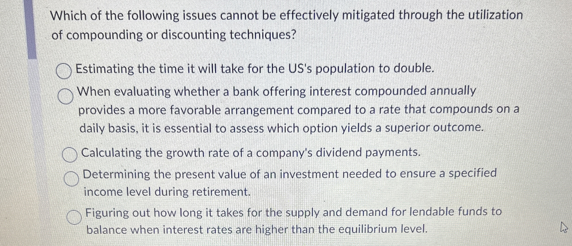  Which of the following issues cannot be effectively mitigated through the