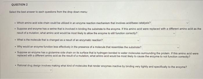 Please answer all blanks. Select the best answer to each questions from