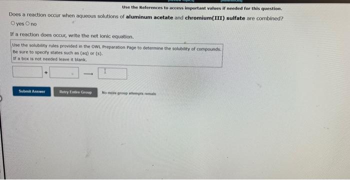  Use the References to access important values if needed for this