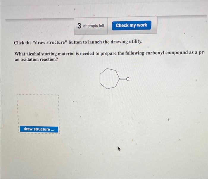  Click the "draw structure" button to launch the drawing utility. What