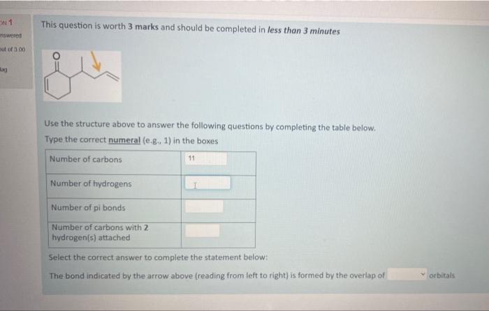 plz answer asap?? This question is worth 3 marks and should be