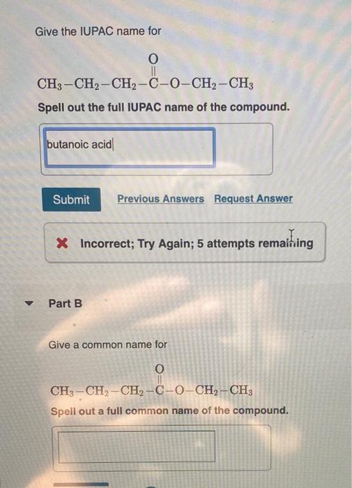  Give the IUPAC name for Spell out the full IUPAC name