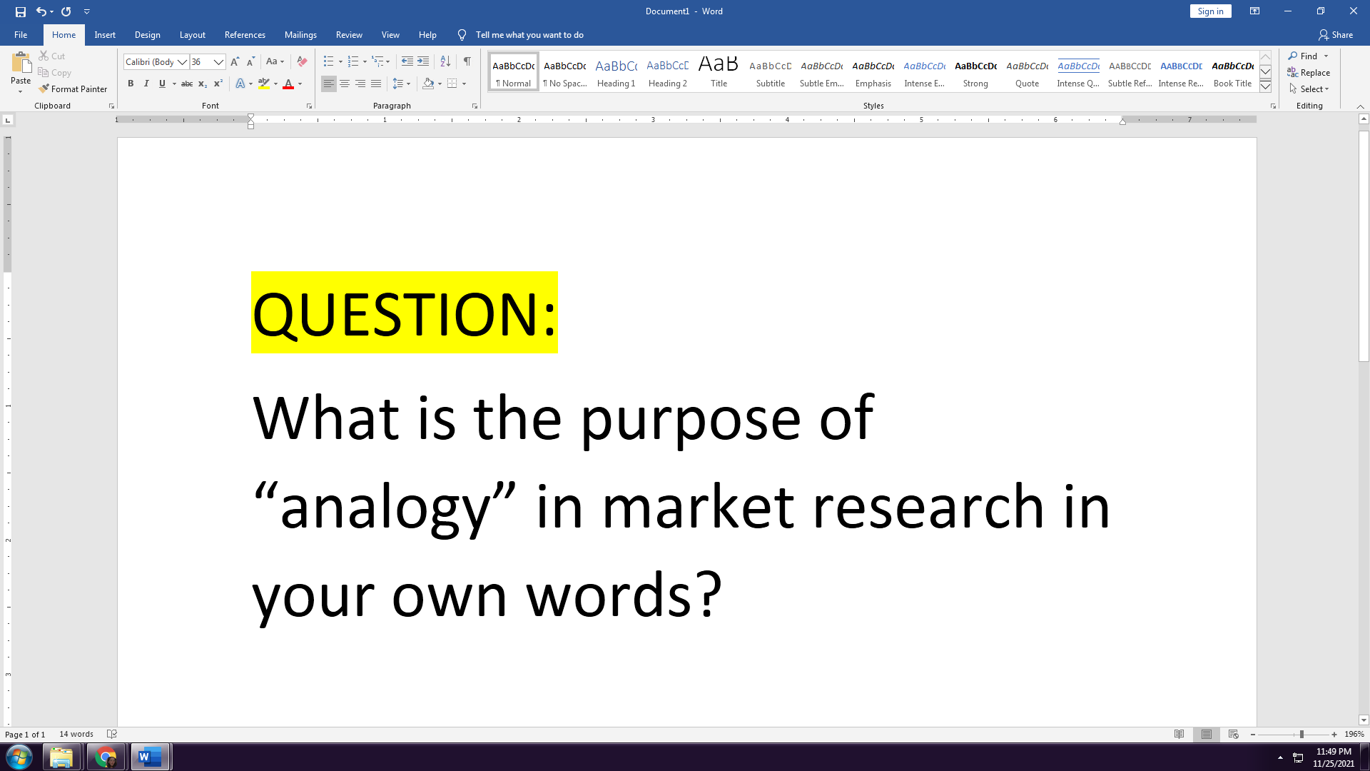 REFERENCE:ANALOGYAssumes that demand for a product develops in much the same way
