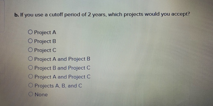 (dollars) Project Year: 1 2 4 -5,300 -1,300 -5,300 +1,075 +1,075 +1,300