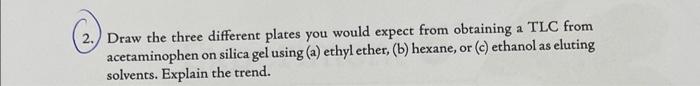  Draw the three different plates you would expect from obtaining a
