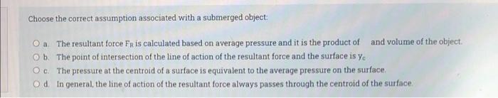 Fx?) O c. Fr= radical (Fu2 + (Fy W)) Od Fr= radical