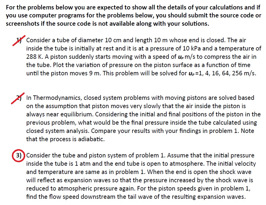 Only do the 3rd question (according to the question 1). Please show