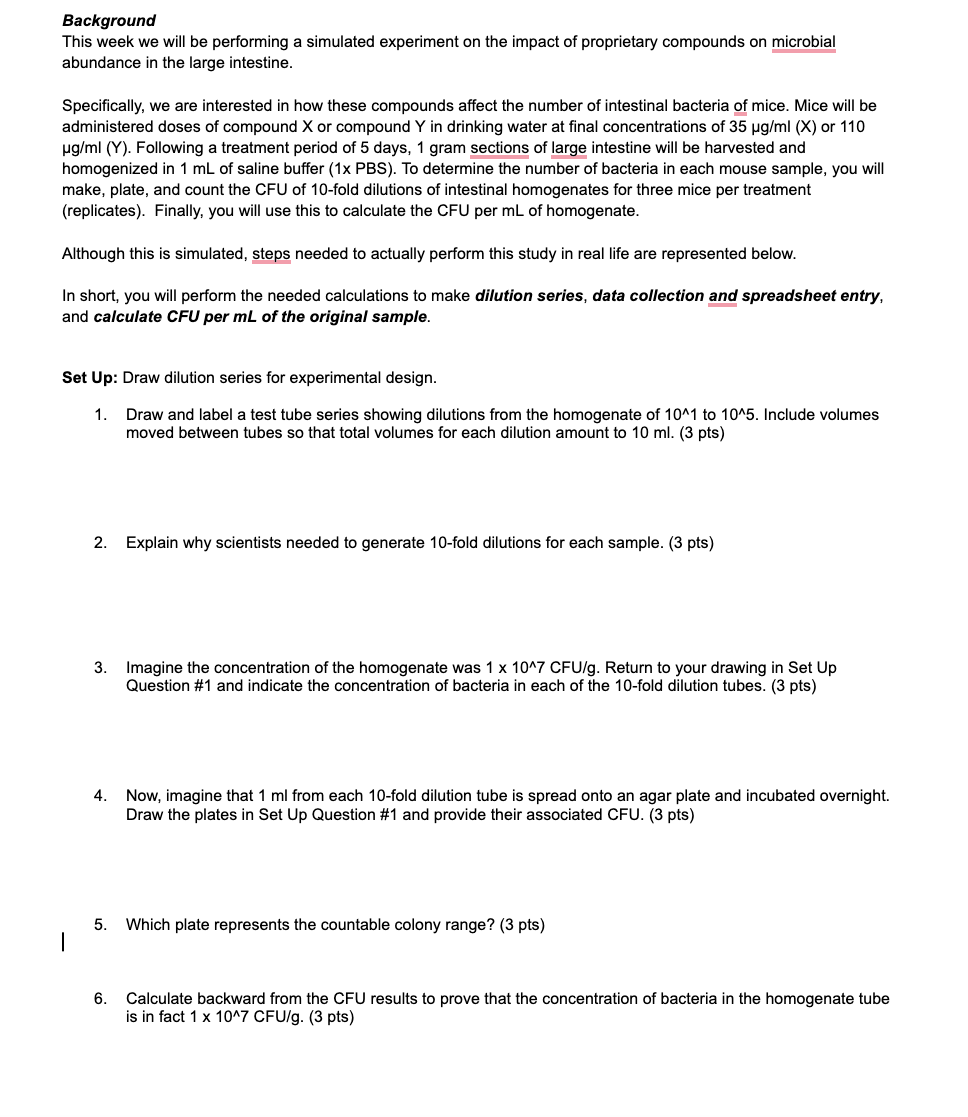  This week we will be performing a simulated experiment on the