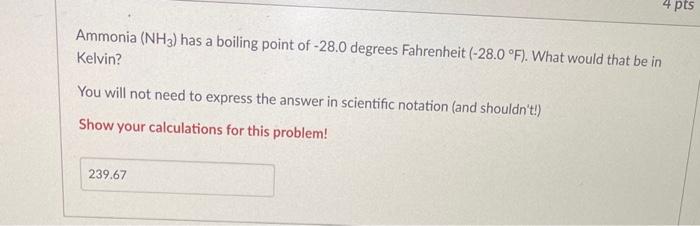 the correct answer is 239.67. I am keep getting 239.88. please help