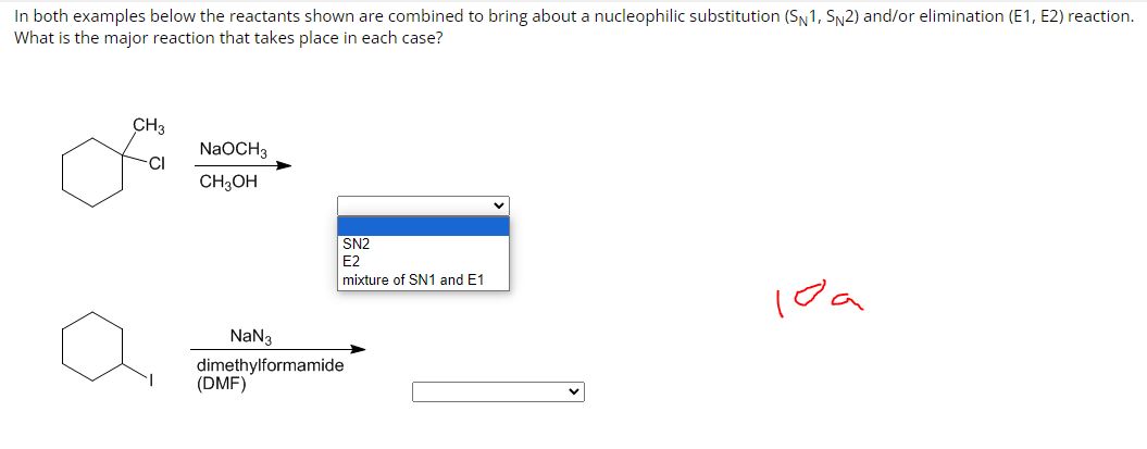  In both examples below the reactants shown are combined to bring