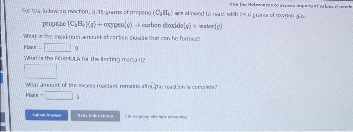  Use the References to access important values if neede For the