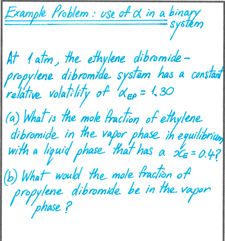 system a Example Problem : use of d in a binary