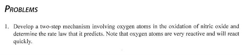 A reaction mechanism is a sequence of elementary reactions that describe what