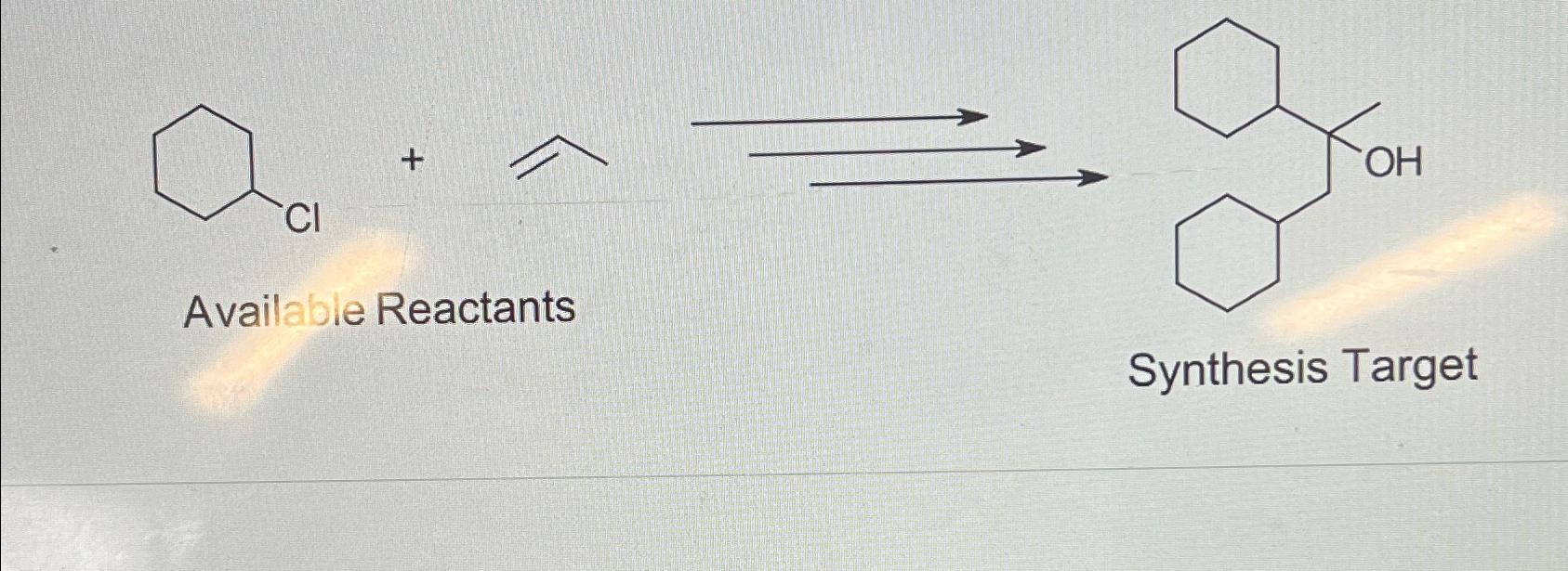  Available Reactants Synthesis Target 