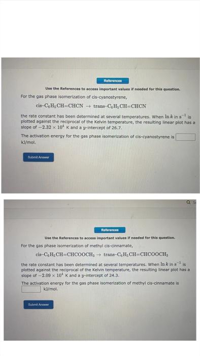  Use the References to access impertant values if needed for this