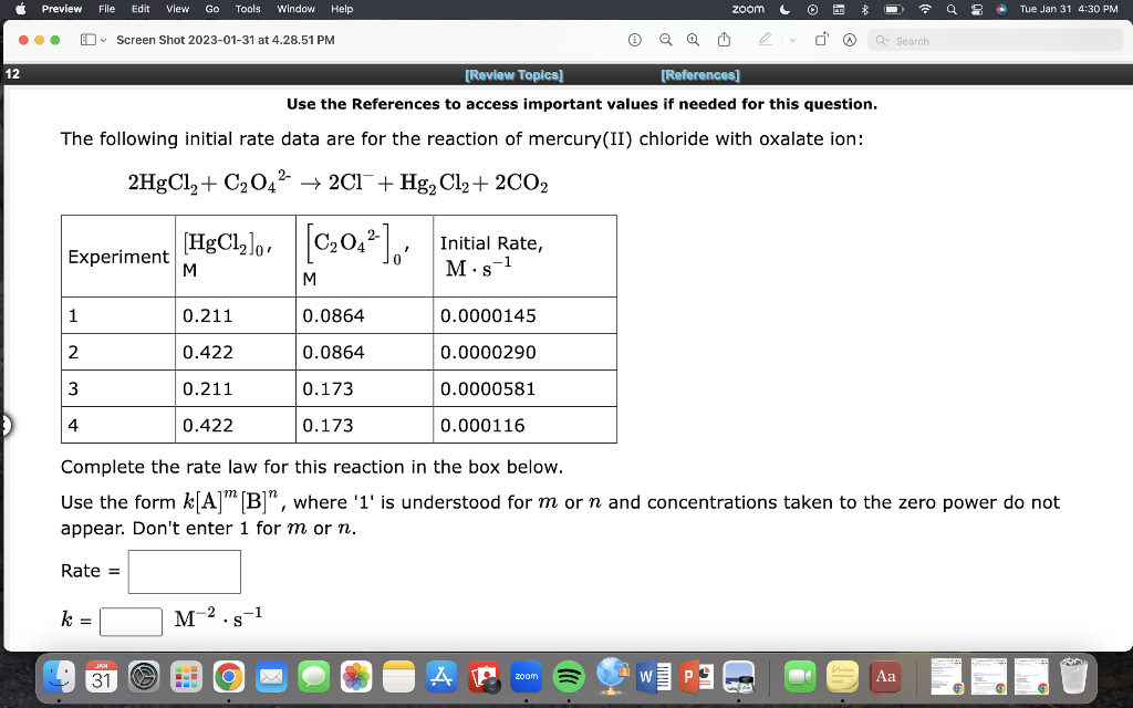 Please answer both questions! Use the References to access important values if