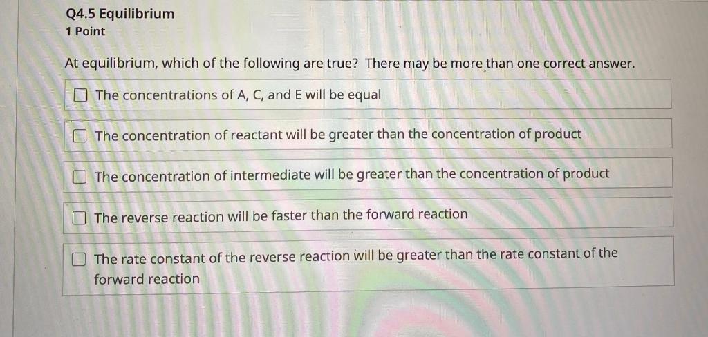 Q4.3 Hammond Postulate 1 Point According to the Hammond Postulate, which of
