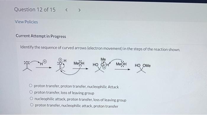 with the mechanism shown? There is no leaving group, so there should