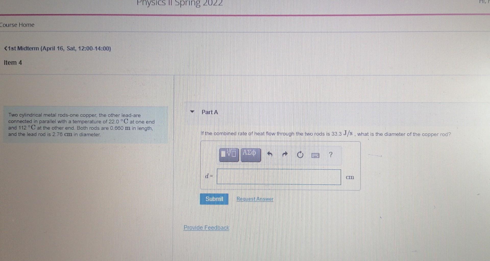  Physics I Spring 2022 tourse Home