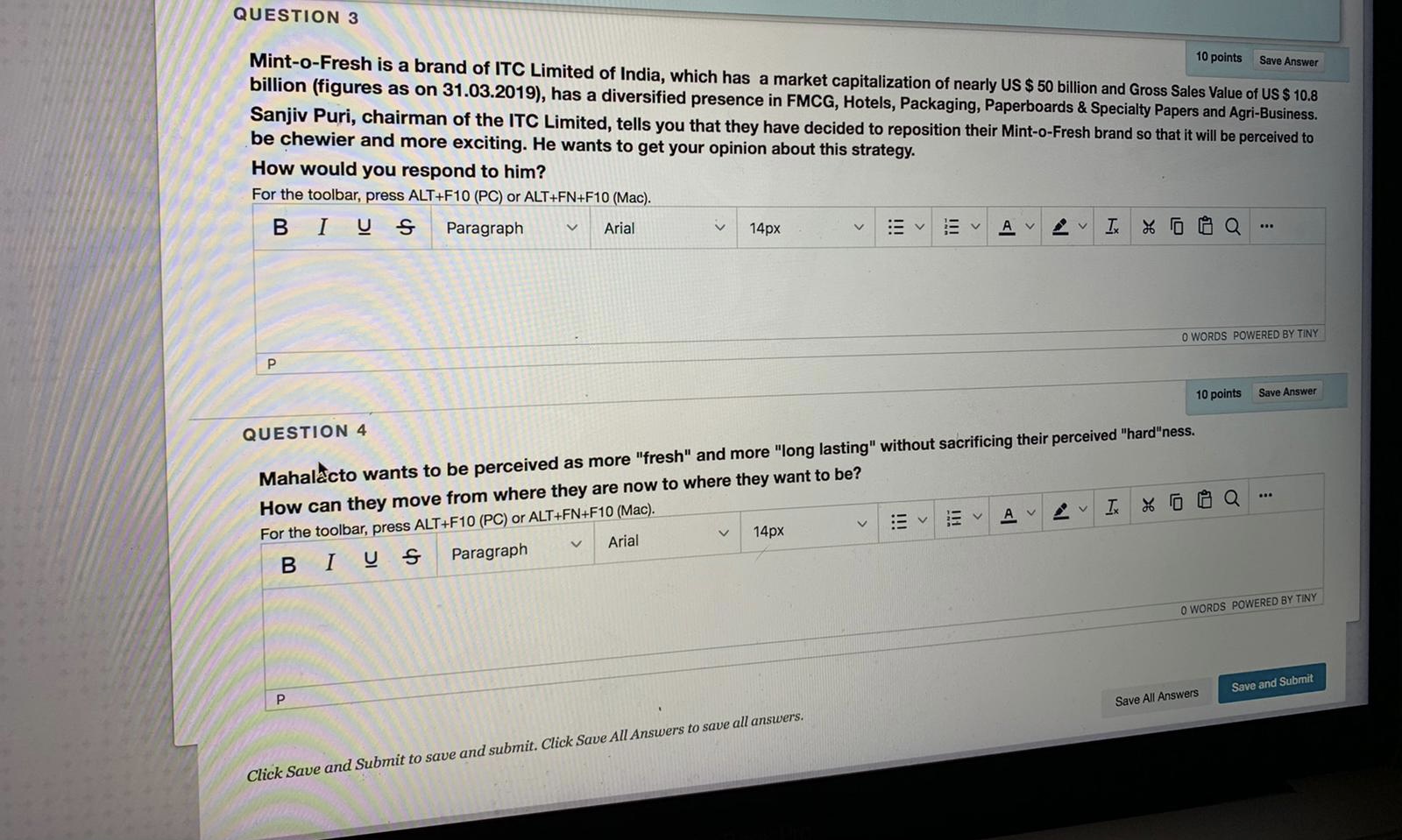 Please help me solve this problem QUESTION 3 Mint-o-Fresh is a brand