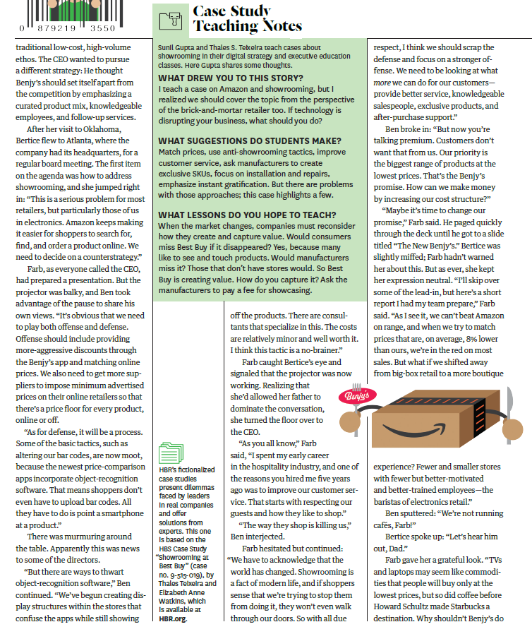 experience you're having here at Benjy's is help- ing you decide which