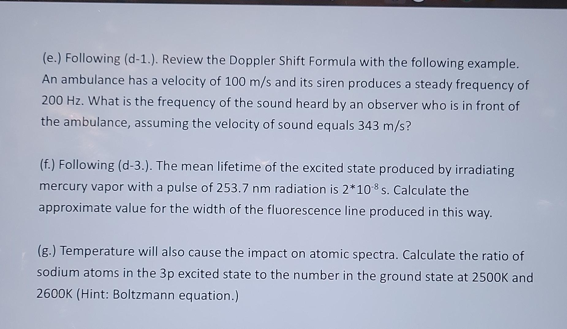 absorption spectroscopy, the sample needs to be first decomposed into free-state atoms
