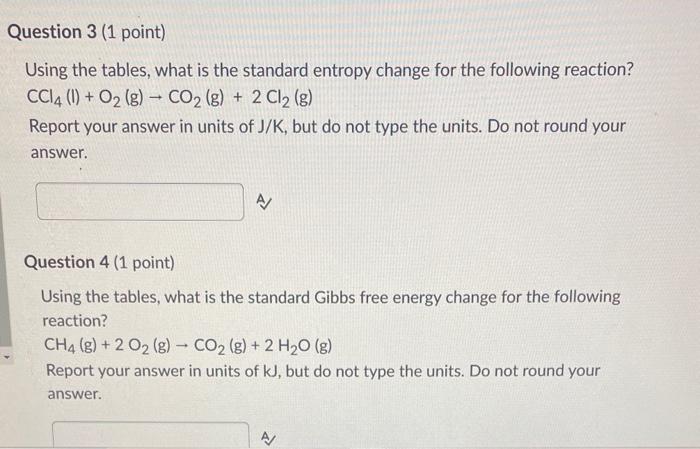 standard entropy change for the following reaction? CH4(g)+2O2(g)CO2(g)+2H2O(g) Report your answer in