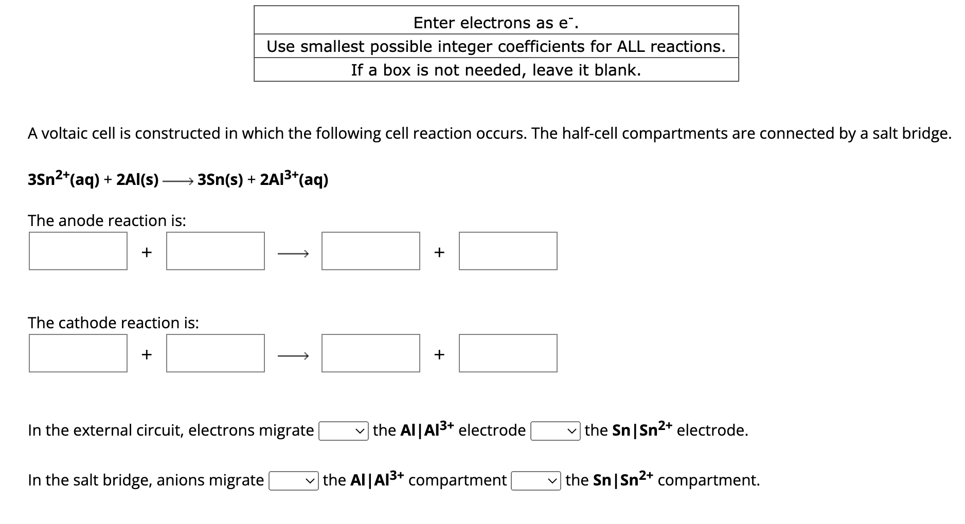  PLEASE HELP, WILL UPVOTE A LOTTT!!!!! A voltaic cell is constructed