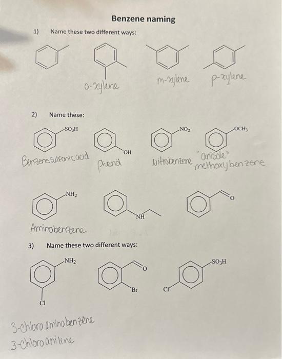 please help with 1-3 1) Name these two different ways: 2) Name