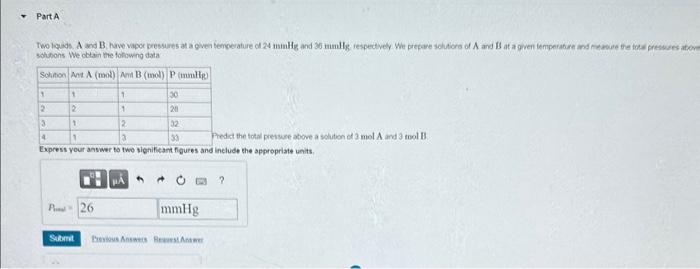  solyons the oblain the lohowing data fedet the total presuse above
