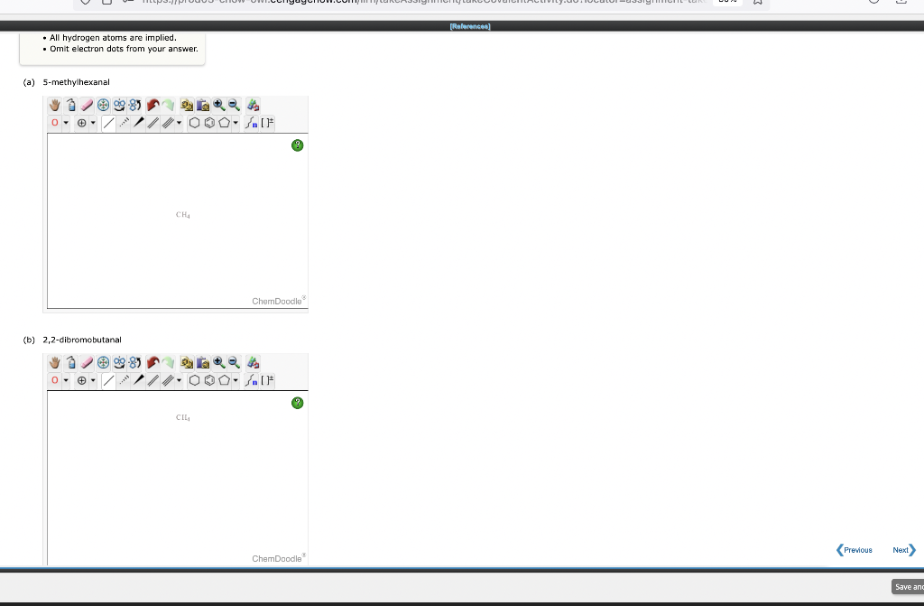  I need the structural formulas for the following aldehydes. Thank you