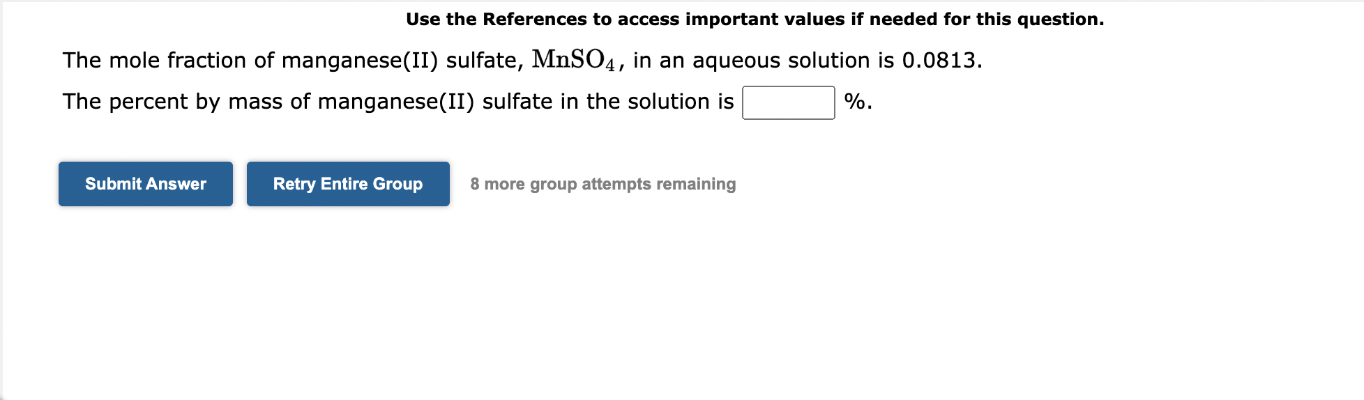  Use the References to access important values if needed for this