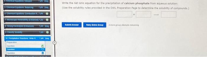 in your answer. The compound potassium acetate in a strong electrolyte. Write