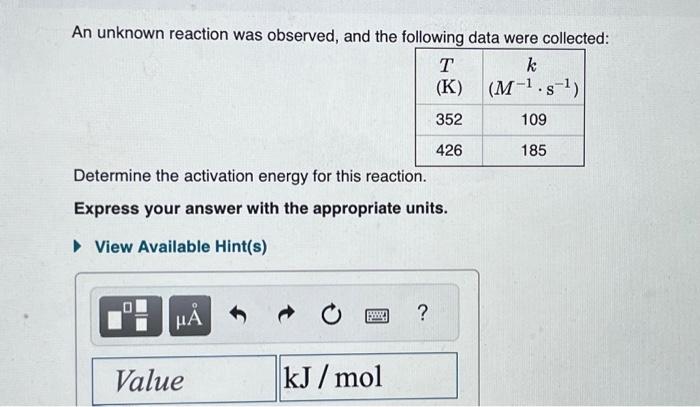 reaction mixture initially contains no products, what are the concentrations of A