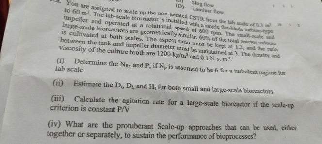  to 60m3. The lab-scale bior the non-aerated CSTR from the lab
