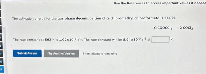  Use the References to access important values if needed The activation