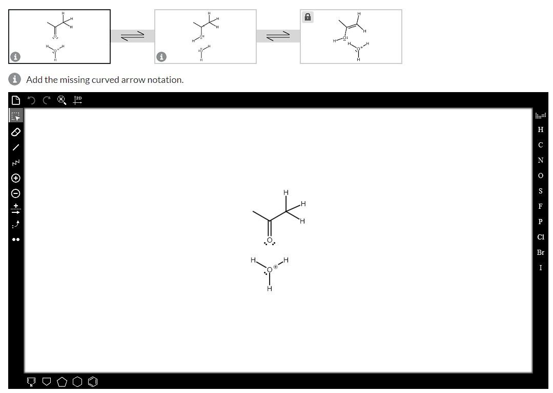 Enol and keto functional groups interconvert readily in acidic and basic solution.