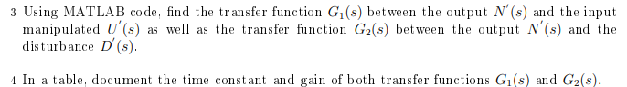 code please solve part 3 and 4 using matlab only with providing