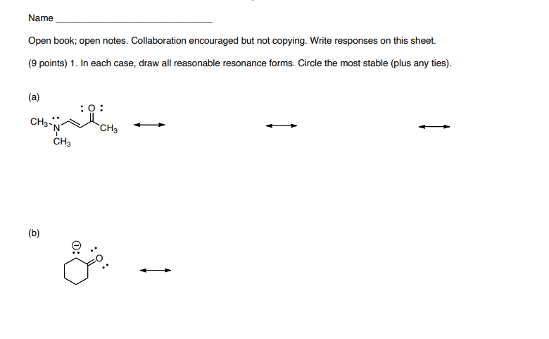Open book; open notes. Collaboration encouraged but not copying. Write responses