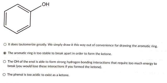 why does this molecule not tautomerize? The aromatic ring is too stable
