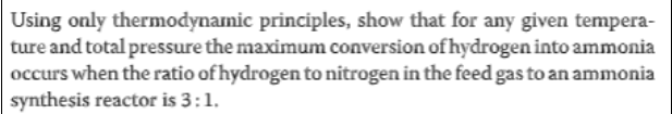Using only thermodynamic principles, show that for any given tempera- ture