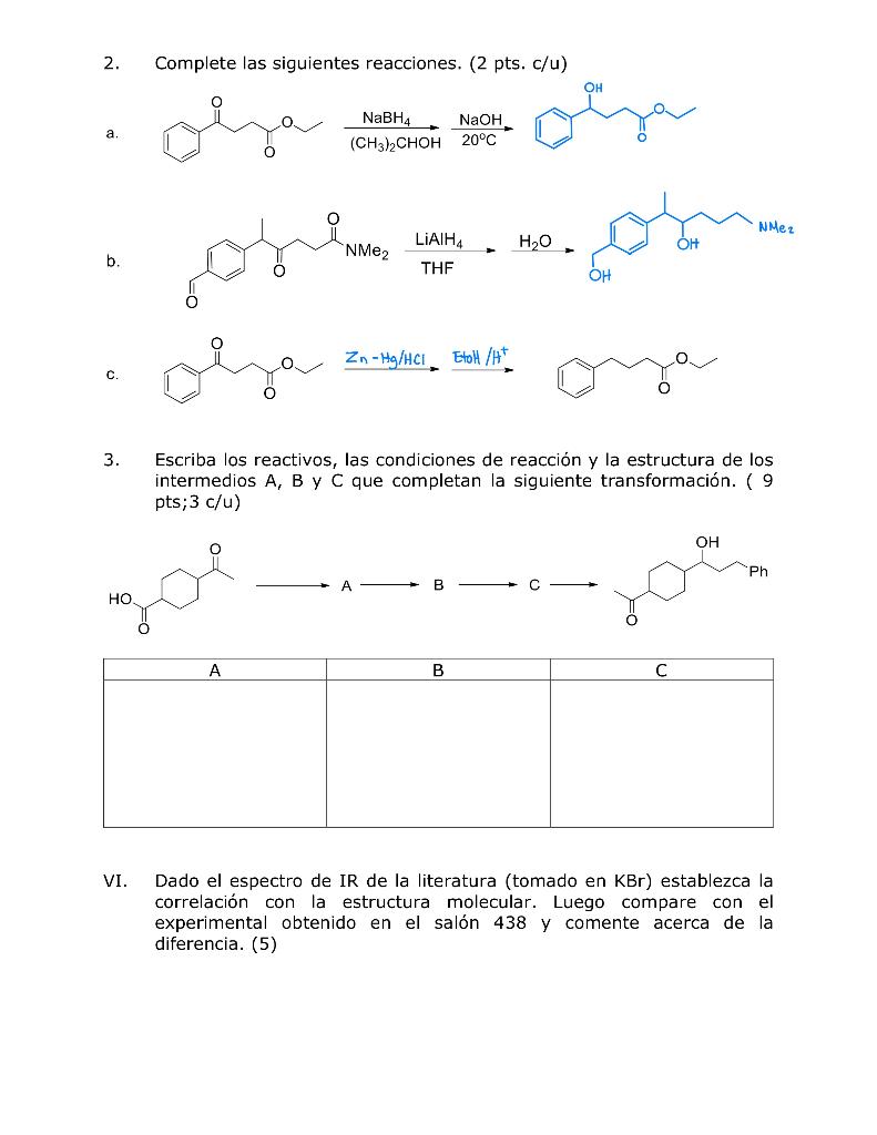 Only part 3. Write on the arrow the reactants and the reaction