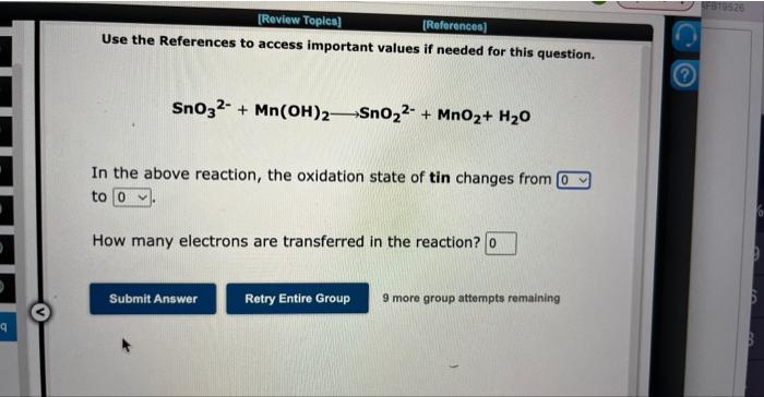  Use the References to access important values if needed for this