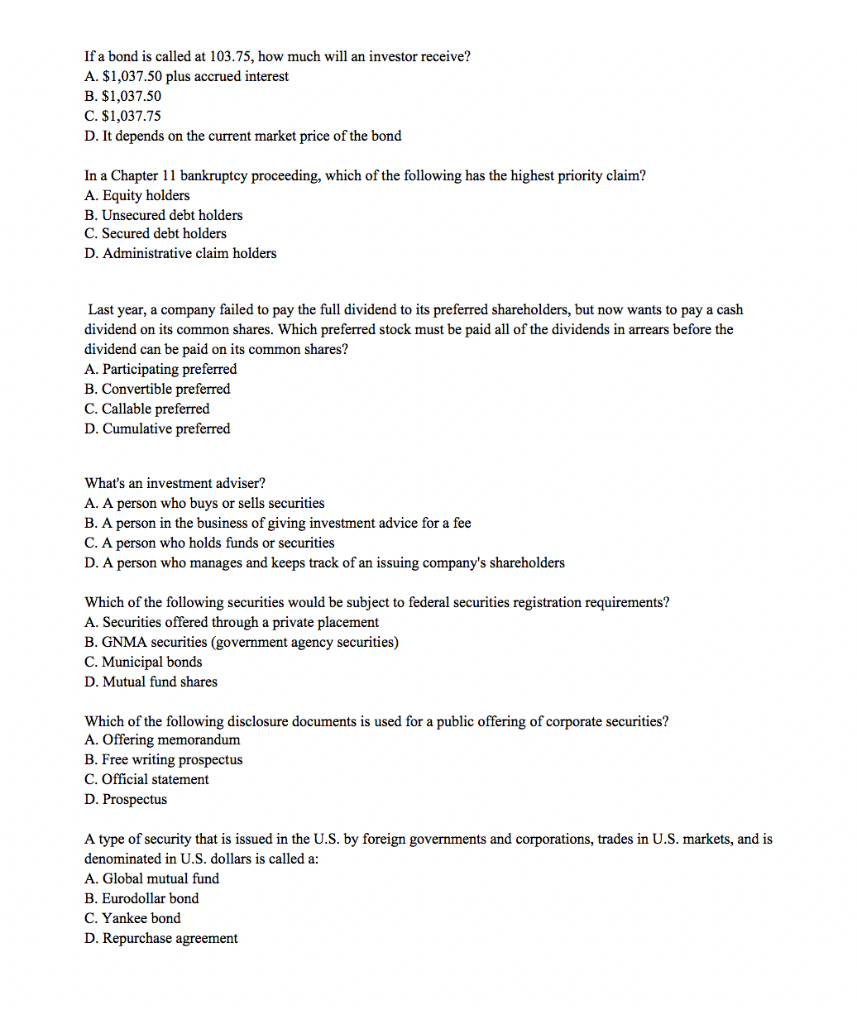  If a bond is called at 103.75, how much will an