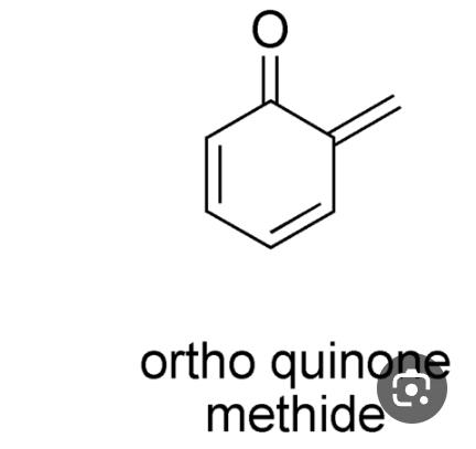  ortho quinone methide react wirh nucleophile 