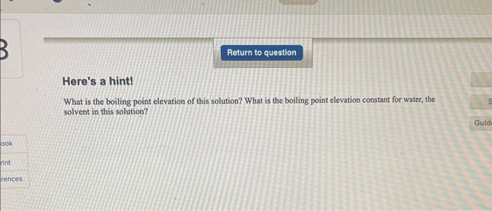 1.15g of solute dissolved in 25.0mL of H2O at 25C has a