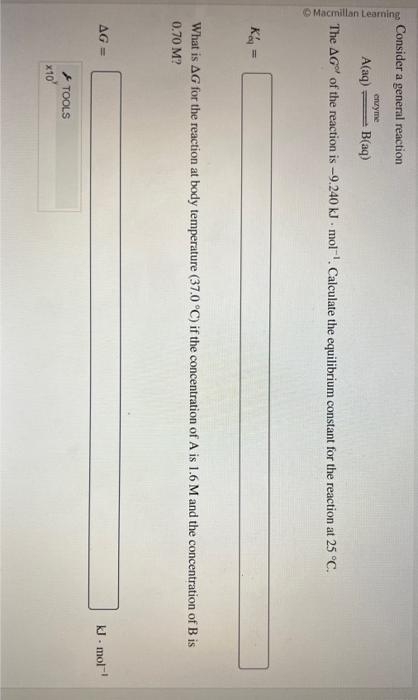 pls help i keep getting it wrong :( Consider a general reaction